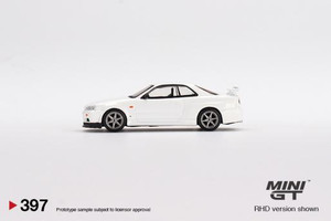 Mini GT #MGT00397 1/64 Nissan Skyline GT-R (R34) V-Spec N1 White