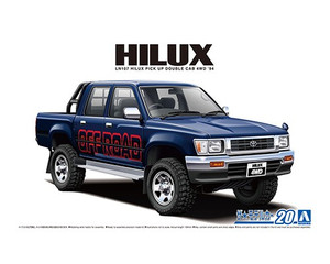 Aoshima #6217 1/24 TOYOTA LN107 HILUX PICK UP DOUBLE CAB 4WD '94