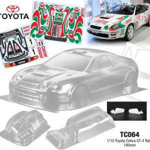 Team C #TC064 1/10 Toyota Celica GT-4 Rally 190mm Team C #TC064 1/10 Toyota Celica GT-4 Rally 190mm