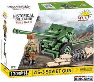 Cobi #2293 ZiS-3 76 mm Divisional Gun M1942-130 Pieces Cobi #2293 ZiS-3 76 mm Divisional Gun M1942-130 Pieces