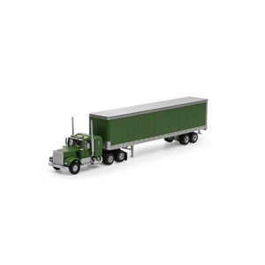 Athearn # ATH41088 HO Kenworth Tractor & Trailer, Green