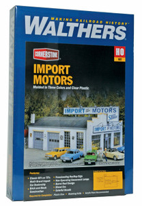 Walthers Cornerstone # 933-4023 HO Import Motors -- Kit Walthers Cornerstone # 933-4023 HO Import Motors -- Kit