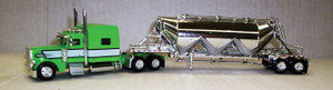 Trucks 'N' Stuff # SPEC014 HO Peterbilt 389 Sleeper Cab Tractor w/Pneumatic Bulk Trailer Trucks 'N' Stuff # SPEC014 HO Peterbilt 389 Sleeper Cab Tractor w/Pneumatic Bulk Trailer