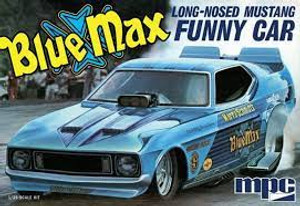 MPC #930 1/25 Long Nose Mustang Funny Car-Blue Max MPC #930 1/25 Long Nose Mustang Funny Car-Blue Max