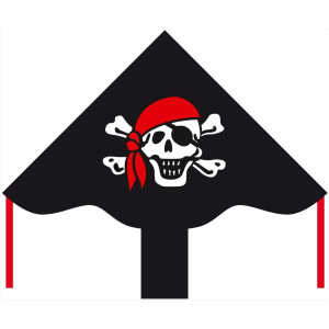 Optix #102135 Simple Flyer Jolly Roger Kite 85cm