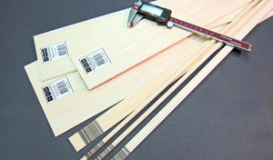 BalsaWood # 2 x 100 x 1220mm Sheet 1pc