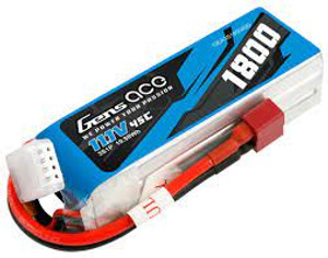 Gens-Ace #GA1800-3S45-EC3 1800mAh 11.1V 3S 45C EC3 Plug Gens-Ace #GA1800-3S45-EC3 1800mAh 11.1V 3S 45C EC3 Plug