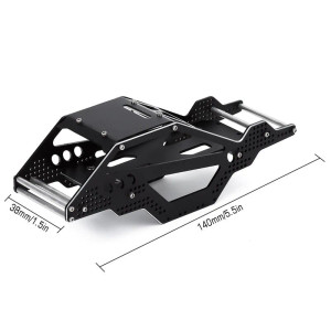 INJORA # SCX24 Black Aluminum Rock Buggy Roll Cage Body Shell Chassis INJORA # SCX24 Black Aluminum Rock Buggy Roll Cage Body Shell Chassis