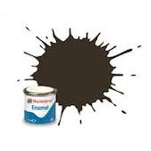 Humbrol Enamel #10 Gloss Service Brown 14ml Tinlet