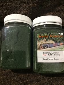 Scenic Textures #SF3 Fine Scenery Material - Dark Forest Green 400cc Scenic Textures #SF3 Fine Scenery Material - Dark Forest Green 400cc