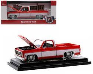 M2 Machines #40300-94B 1973 Chevy Cheyenne 10 Square Body Truck 1:24 Red/White M2 Machines #40300-94B 1973 Chevy Cheyenne 10 Square Body Truck 1:24 Red/White