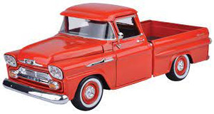 Motor Max #79311 1/24 1958 Chevy Apache Fleetline Pickup-Gloss Orange Motor Max #79311 1/24 1958 Chevy Apache Fleetline Pickup-Gloss Orange