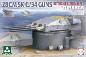 Takom #5016 1/72 Battleship Scharnhorst Turret B 28CMSK C/34 GUNS Takom #5016 1/72 Battleship Scharnhorst Turret B 28CMSK C/34 GUNS