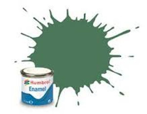 Humbrol Enamel #101 Matt Mid Green 14ml Tinlet