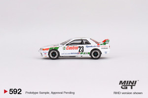 Mini GT #MGT00592 1/64 Nissan Skyline GT-R (R32) Gr. A #23 1990 Macau Guia Race Winner