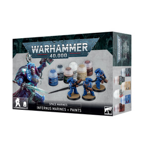 WARHAMMER 40K # 60-11 Infernus Marines+Paint Set WARHAMMER 40K # 60-11 Infernus Marines+Paint Set