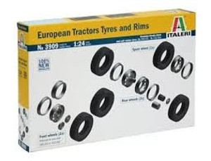 Italeri #3909 1/24 European Tractor Tyres & Rims