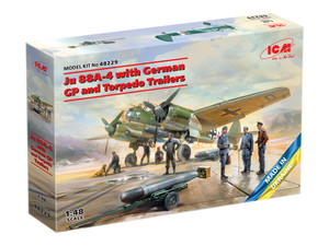ICM # 48229 1/48 Ju 88A-4 with German Ground Personnel and Torpedo Trailers ICM # 48229 1/48 Ju 88A-4 with German Ground Personnel and Torpedo Trailers