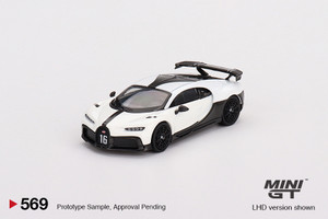 Mini GT #MGT00569 1/64 Bugatti Chiron Pur Sport White Mini GT #MGT00569 1/64 Bugatti Chiron Pur Sport White