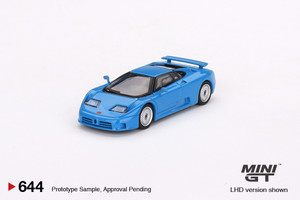 Mini GT #MGT00644 1/64 Bugatti EB110 GT Blu Bugatti