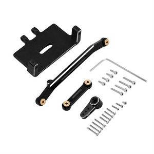 Toxic RC# BLACK SCX24 Metal Steering Link Rod & Servo Mount Toxic RC# BLACK SCX24 Metal Steering Link Rod & Servo Mount