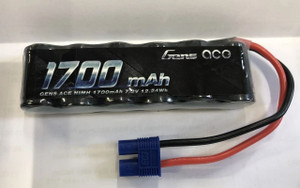 Gens Ace #GA1700-7.2-Micro 7.2 NiMh  1700mAh 2/3A Stick Battery For 1/18 ECX EC3 Plug