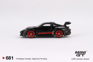 Mini GT # MGT00681-r 1/64 Porsche 911 (992) GT3 RS Black with Pyro Red Mini GT # MGT00681-r 1/64 Porsche 911 (992) GT3 RS Black with Pyro Red