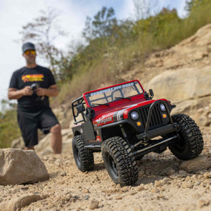 Axial # AXI03008T1 1/10 SCX10 III Jeep CJ-7 4WD Brushed RTR, Red Axial # AXI03008T1 1/10 SCX10 III Jeep CJ-7 4WD Brushed RTR, Red
