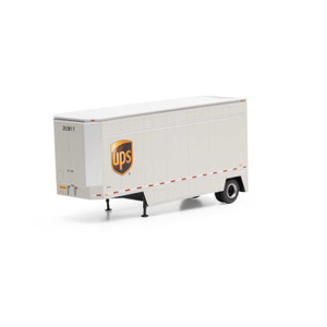 Athearn # ATH90208 HO RTR 28' Drop Sill Trailer UPS with Shield #202017 Athearn # ATH90208 HO RTR 28' Drop Sill Trailer UPS with Shield #202017