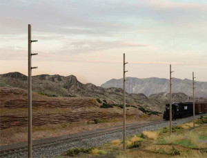 Walthers Cornerstone # 933-4173 HO Intermediate Height Utility Poles (Wood) pkg(12