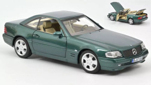 Norev # 183753 1/18 1999 Norev Mercedes SL 500 GREEN METALLIC Norev # 183753 1/18 1999 Norev Mercedes SL 500 GREEN METALLIC