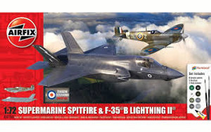 Airfix #250190 1/72 Supermarine Spitfire & F-35 Lightning II Airfix #250190 1/72 Supermarine Spitfire & F-35 Lightning II