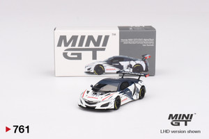 Mini GT #MGT00761 1/64 Honda NSX GT3 EVO AlphaTauri Yuki Tsunoda 2023 Red Bull Formula Nurburgring