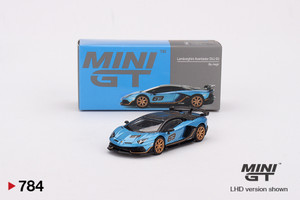 Mini GT #MGT00780 1/64 Lamborghini Aventador SVJ 63 Blu Aegir