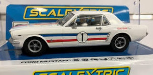 Scalextric #C4364 1/32 Ford Mustang - 1966 ATCC - #1 Geoghegan Scalextric #C4364 1/32 Ford Mustang - 1966 ATCC - #1 Geoghegan