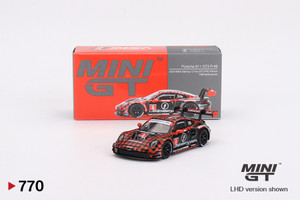 Mini GT #MGT00770 1/64 Porsche 911 GT3 R #9 GTD PRO Pfaff Motorsports IMSA 2023 Sebring 12 Hrs. Winner