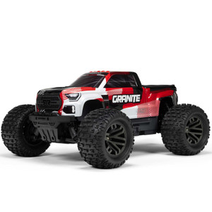 ARRMA #ARA4302V4T2 1/10 GRANITE 223S DSC 4X4 RTR Brushless Monster Truck, -Red