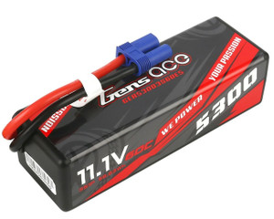 Gens-Ace #GA5300-3S-HC-EC3 5300mAh 3S 11.1V 60C Hardcase LiPo Battery w/EC5 Gens-Ace #GA5300-3S-HC-EC3 5300mAh 3S 11.1V 60C Hardcase LiPo Battery w/EC5