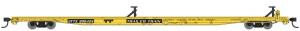 Walthers Mainline #910-5519 85' General American G85 Flatcar - GTTX (Yellow) #300424