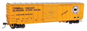 Walthers Mainline #910-1873 50' ACF Exterior Post Boxcar - Ready to Run -- Terminal Railway Alabama State Docks TASD #78319 Walthers Mainline #910-1873 50' ACF Exterior Post Boxcar - Ready to Run -- Terminal Railway Alabama State Docks TASD #78319