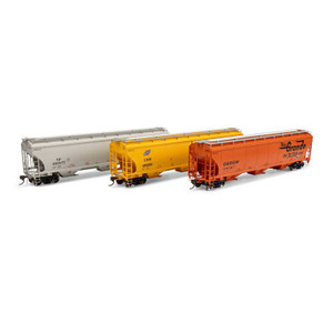 Athearn Genesis #ATHG1062 Fallen Flags UP Trinity Coverd Hoppers 3 Pack Athearn Genesis #ATHG1062 Fallen Flags UP Trinity Coverd Hoppers 3 Pack