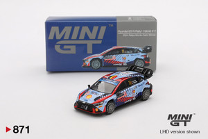 Mini GT #MGT00871 1/64 Hyundai i20 N Rally1 Hybrid #11 2024 Rallye Monte-Carlo Winner