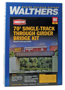 Walthers Cornerstone # 933-4502 HO 70' Single-Track Railroad Through Girder Bridge Walthers Cornerstone # 933-4502 HO 70' Single-Track Railroad Through Girder Bridge