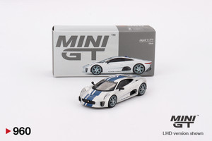 Mini GT #MGT00960 1/64 Jaguar C-X75 Silver