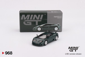 Mini GT #MGT00968 1/64 Bugatti EB110 GT Verde Scuro