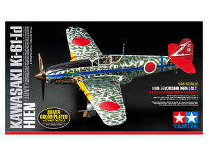 Tamiya # 25424 1/48 KAWASAKI Ki-61-Id HIEN (TONY) SILVER COLOR PLATED (w/CAMO DECALS)