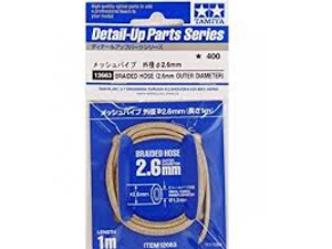 Tamiya #12663 bBraided Hose 2.6mm OD Tamiya #12663 bBraided Hose 2.6mm OD