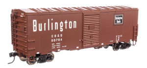 Walthers #910-1206 HO 40' Association of American Railroads Modernized 1948 Boxcar - Ready to Run -- Chicago, Burlington & Quincy #60784