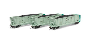Athearn # ATH-1401 HO  Berwick Bathtub Gondola w/Load (Primed For Grime)