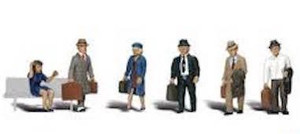 Scenic Accents # A1840 HO Travelers 6pce